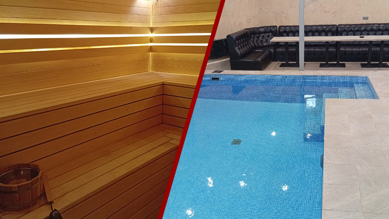 Сауна с бассейном