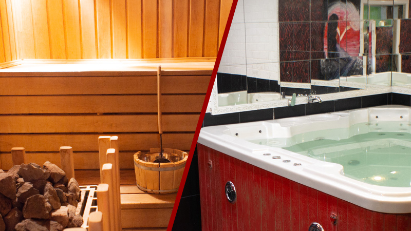 Сауна с джакузи